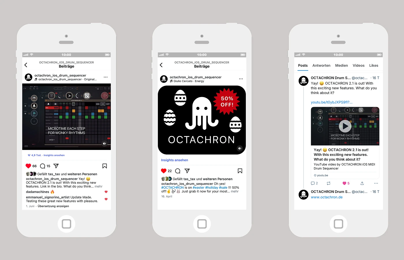 OCTACHRON iOS MIDI Drum Sequencer